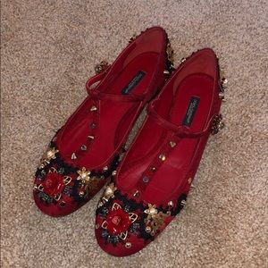 DOLCE & GABBANA SHOES SIZE 38.5 MADE IN ITALY.